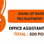 Bank of Baroda Recruitment for 500 Peon Posts