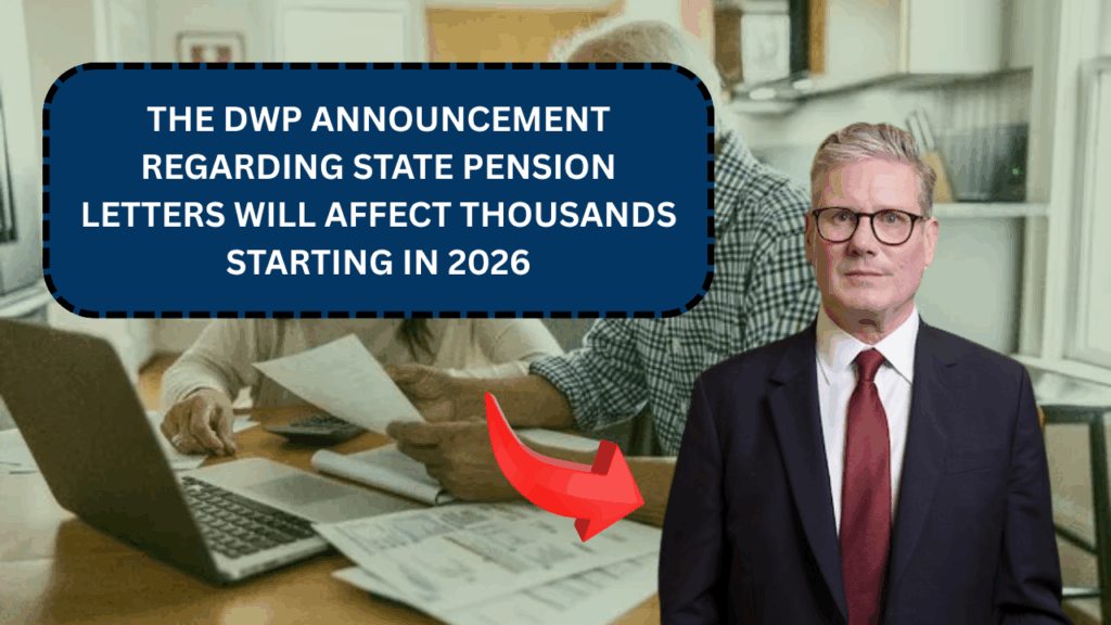 The DWP Announcement Regarding State Pension Letters Will Affect Thousands Starting in 2026